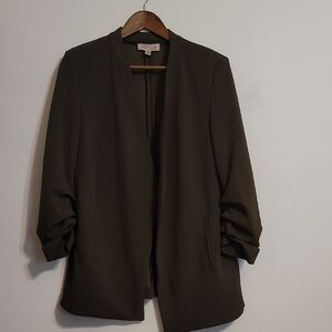 Olive Open-Front Women's Blazer Jacket - Philosophy